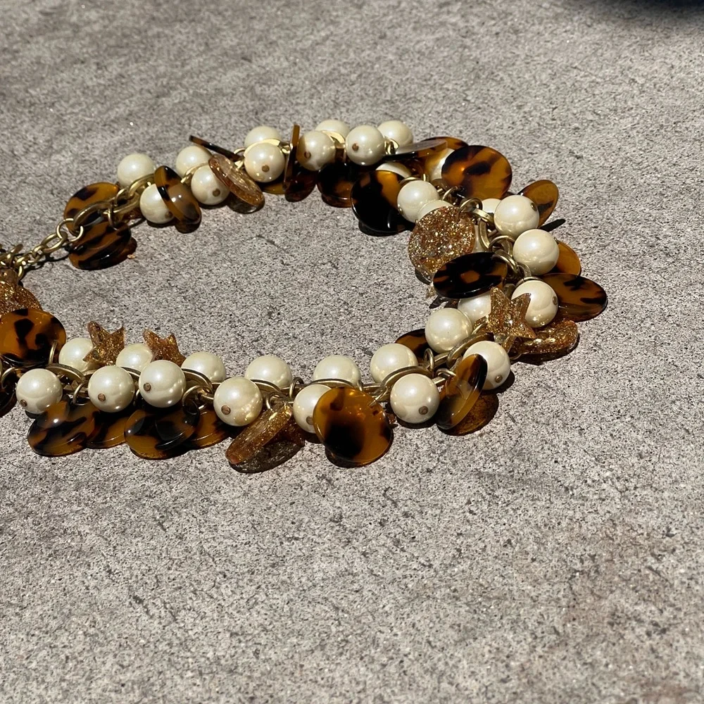 J. Crew gold- tone statement and tortoise necklace - Picture 5 of 5